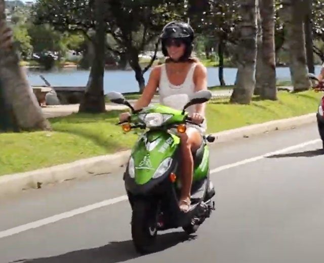 Pearl Harbor Moped  Tour Route
