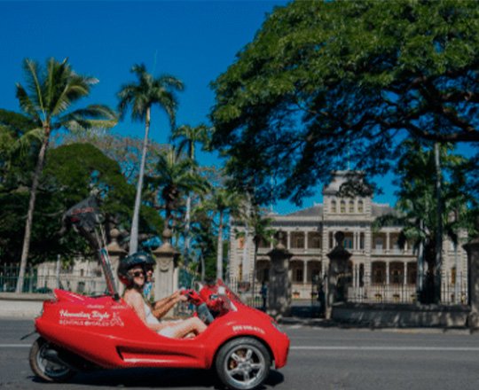 Oahu Moped, Scoot Coupe & Bike Map Tour Routes